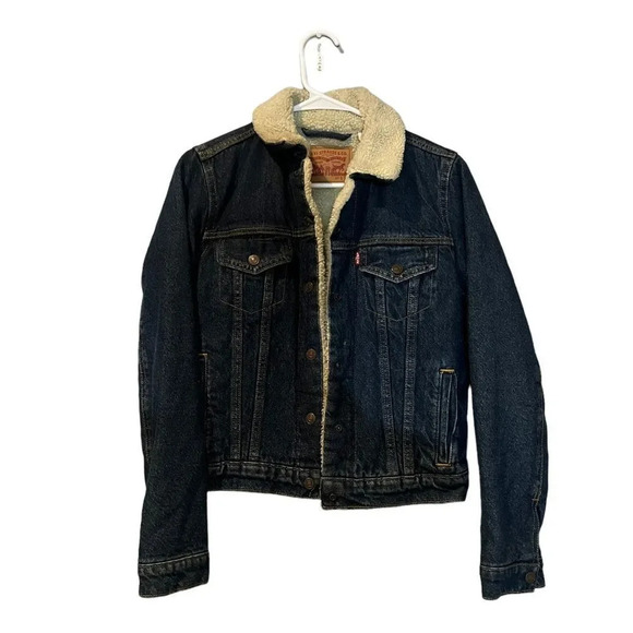 Levi's Original Sherpa Denim Jacket  Size Small‎ - Picture 1 of 3